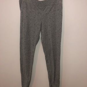 victoria secret grey joggers with black studs